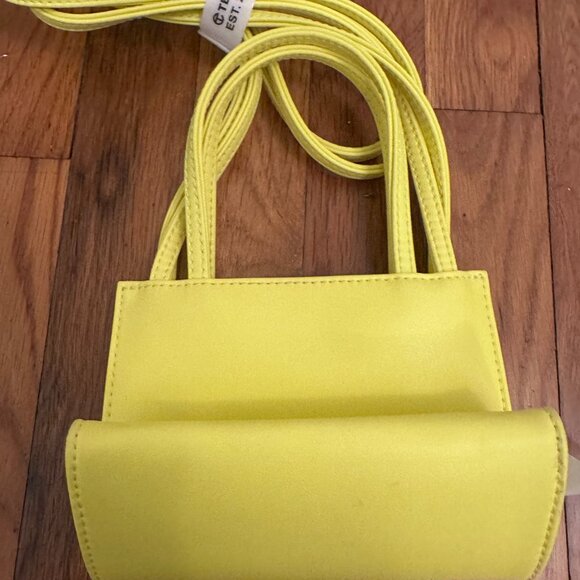Telfar - Small Highlighter Yellow Shopping Bag - Picture 2 of 4